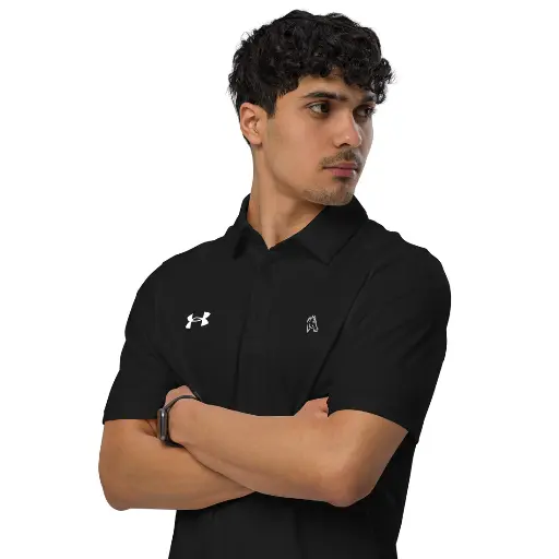 🖤 Black Performance Polo – Shekhawat Co. x Under Armour