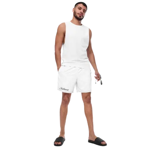 Shekhawatco Men's White Summer Co-Ord Set – Premium Tank Top & Shorts
